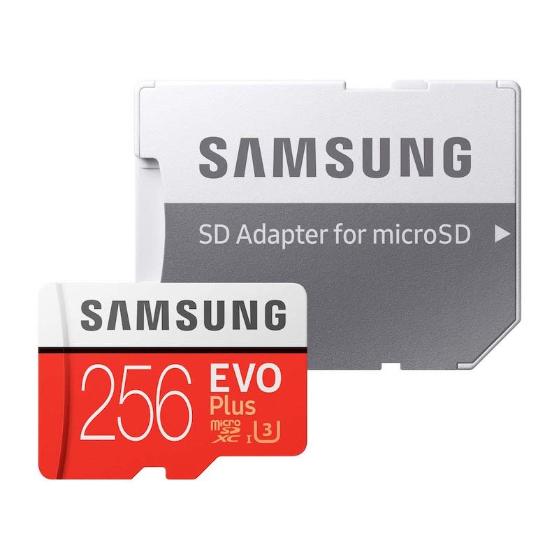 Samsung microSDカード256GB EVOPlus Class10 UHS-I U3対応が特価7,480円で販売中
